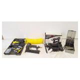 Rotozip spiral saw, drill bits, Campbell Hausfeld