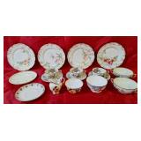 Finest French Tea cups & saucers, floral plates,