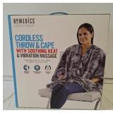 Homedics cordless throw & cape with soothing heat