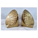Pair of Brass Shell bookends