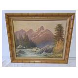 Robert Wood Scenic print. 24" l x 20" h. Back
