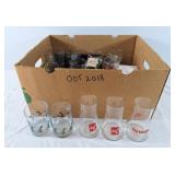 Assorted bar ware glasses