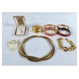Costume jewelry collection! Bangles, necklace,