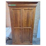 Stunning Mennonite Made Oak Armoire