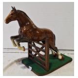Jumping Horse Figurine. Marked but unreadable