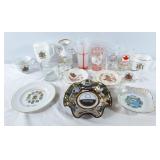 Centennial plates, mugs, glasses, expo67 Trinket