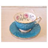 Gorgeous Blue Aynsley tea cup and saucer