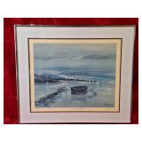 John Ackerman Inlet Mooring 100/1500 print. 28" l