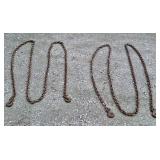 Pair of chains. 240" long