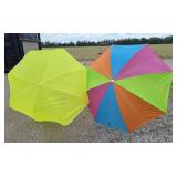 Pair of beach umbrella