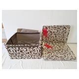 4 collapsible storage boxes. 60L