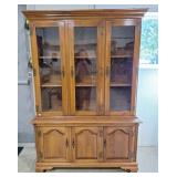 Elegant China cabinet. 4ft long x 16" w x 6ft