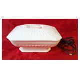 Electric divided vegetable warming dish