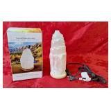 10.5" Natural Selenite lamp Desert Rose of Africa