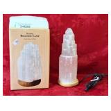 11" Natural Selenite lamp Desert Rose of Africa