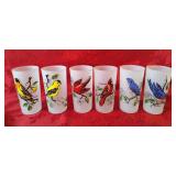 Vintage Hazel Atlas Frosted Bird Glass
