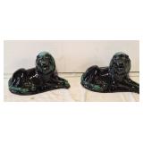 Blue Mountain Pottery-Style reclining lion