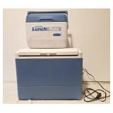 Super lunch tote and plug in cooler