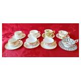 8 matching tea cups and saucers. Royal Albert,
