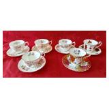 6 matching tea cups and saucers. Royal Albert,