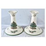Spode Christmas Tree Candle Holders