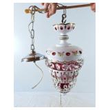 Bohemian Crystal hanging light fixture