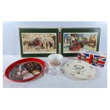 Assorted Royal Memorabilia: Placemats, metal