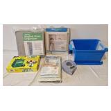 Canvas angled shoe organizer, storage bins, grab