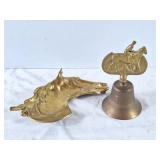 Horse Trinket dish and horse bell