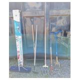 Poly Roof rake, shovel, hoe, cultivator, etc