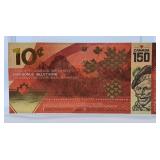 Canadian Tire "Canada 150" Ten Cents Bill
