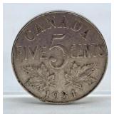 1934 Canada Nickel