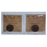 ICCS Graded Specimen 1979 and 1980 Canada Nickels