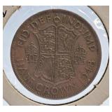 1948 Great Britain Half Crown Coin
