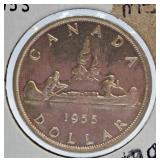 Mint State 1955 Canada One Dollar Coin