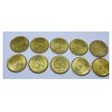 2023, 2024 and 2025 Canada One Dollar Coins. 10 in
