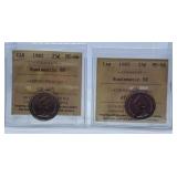 ICCS Graded Mint State 1982 and 1985 Canada