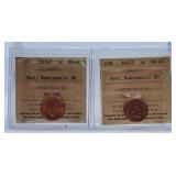 ICCS Graded Mint State 2004P and 2005P "Red"