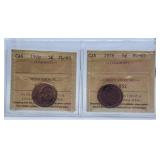 ICCS Graded 1976 and 1978 Proof Like Canada