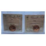 ICCS Graded Proof Like 1972 and 1973 Canada "Red"