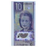2018 Canada Ten Dollar Bill