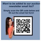 Want to be kept up-to-date with our auctions?