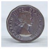 1953 Canada Nickel with No Shoulder Fold and Far