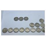 1964 to 2018 Canada Nickels. 15 Nickels Total.