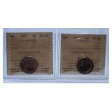 ICCS Graded Specimen 1983 and 1984 Canada Nickels