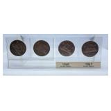 1941, 1942, 1946 and 1947 Canada Nickels