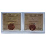 ICCS Graded Proof Like 1969 and 1970 Canada "Red"