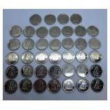 2023, 2024 and 2025 Canada Dimes. 39 in Total.