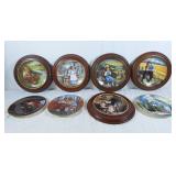 8 collector plates. Great for decor