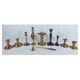 Elegant display of assorted candle holders and 1